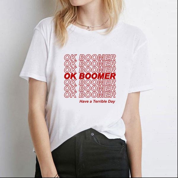 ok boomer have a terrible women t shirt day printed fashion short sleeve o neck shirts casual loose christmas, White
ok boomer have a terrible women t shirt day printed fashion short sleeve o neck shirts casual loose christmas, White