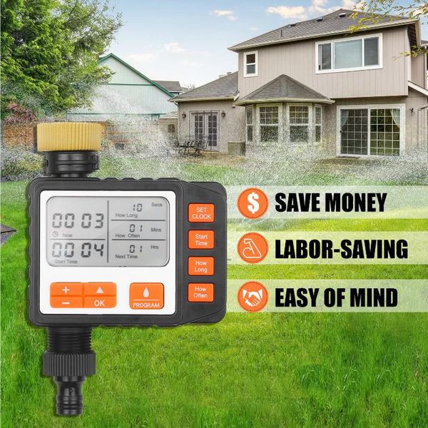 watering equipments water timer single outlet automatic on off faucet hose irrigation system controller with manual mode 3inch screen
watering equipments water timer single outlet automatic on off faucet hose irrigation system controller with manual mode 3inch screen