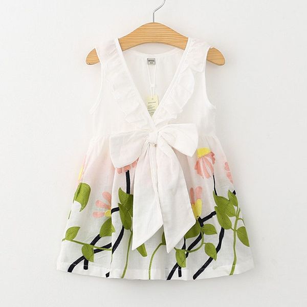 summer baby girls sleeveless bowknot v-neck embroider dresses kids girl princess clothing casual 210521, Red;yellow
summer baby girls sleeveless bowknot v-neck embroider dresses kids girl princess clothing casual 210521, Red;yellow