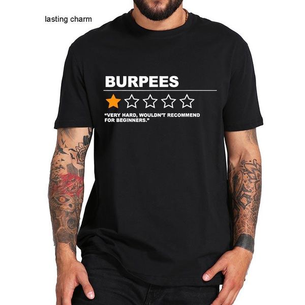 men's dress shirts burpe t-shirt funny fitn practice casl bhing crewne homme t, White;black
men's dress shirts burpe t-shirt funny fitn practice casl bhing crewne homme t, White;black