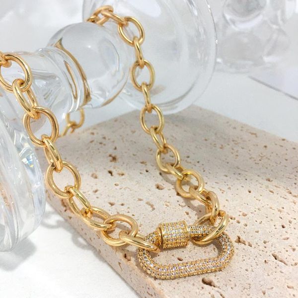 chokers minar cool bling cz stone bucket chunky chain necklace for women brass gold hollow link necklaces birthday gift, Golden;silver
chokers minar cool bling cz stone bucket chunky chain necklace for women brass gold hollow link necklaces birthday gift, Golden;silver