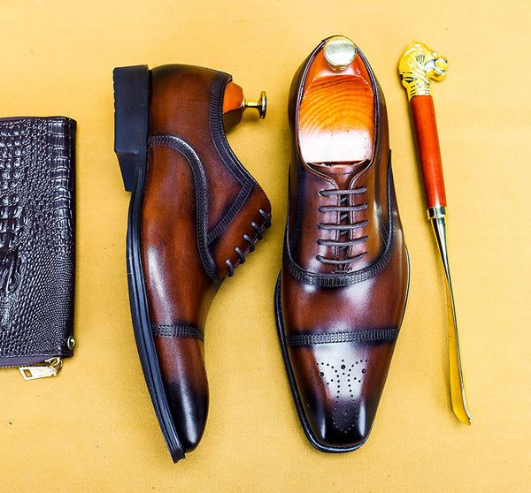 luxury lace up men dress shoes genuine calf leather oxford shoes for men square head brogue fashion black brown mens formal shoe
luxury lace up men dress shoes genuine calf leather oxford shoes for men square head brogue fashion black brown mens formal shoe