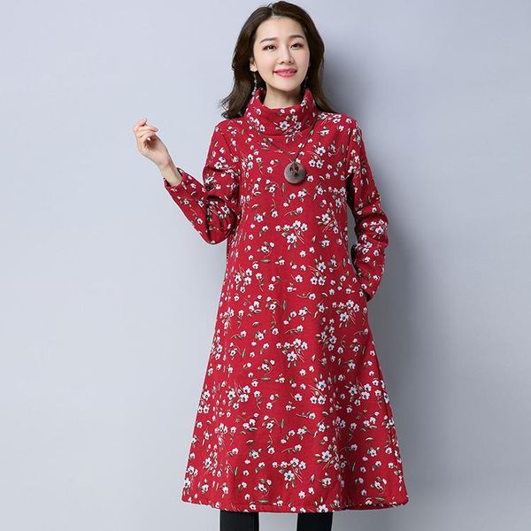 casual dresses 2021 vintage women dress upset add wool cotton linen literature and art red bottom flowers 2316, Black;gray
casual dresses 2021 vintage women dress upset add wool cotton linen literature and art red bottom flowers 2316, Black;gray
