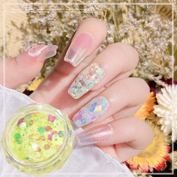 pc holographic 3d glitter luminous nail art sequins ultra-thin flakes glow in dark manicure decorations, Silver;gold
pc holographic 3d glitter luminous nail art sequins ultra-thin flakes glow in dark manicure decorations, Silver;gold