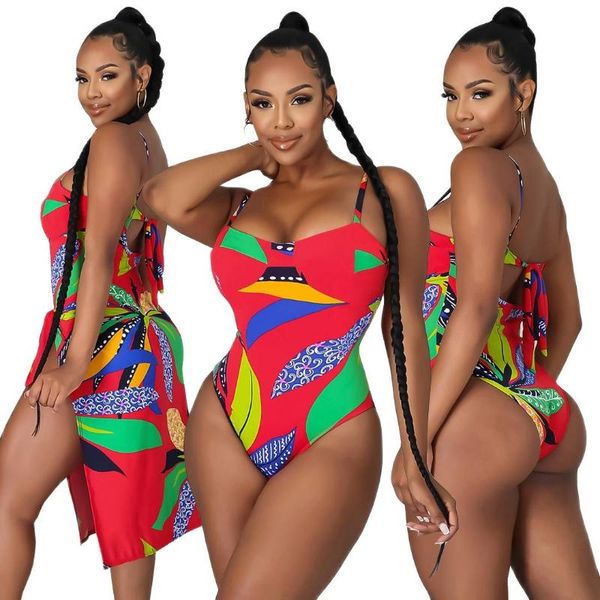 women's swimwear women 2021 spring and summer printed bikini two-piece suit, White;black
women's swimwear women 2021 spring and summer printed bikini two-piece suit, White;black