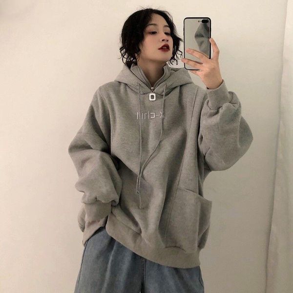 women's hoodies & sweatshirts women hooded plus velvet thicker long sleeve oversize letter embroidered womens hoodie harajuku korean st, Black
women's hoodies & sweatshirts women hooded plus velvet thicker long sleeve oversize letter embroidered womens hoodie harajuku korean st, Black