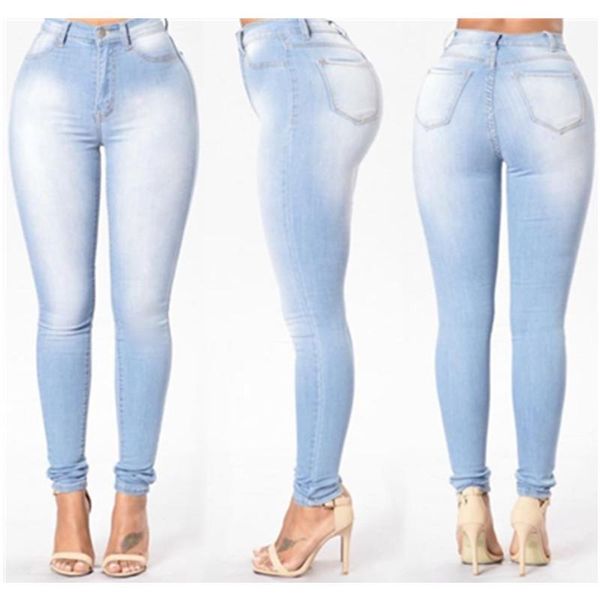women's jeans fashion high-waist women slim high-profile pencil pants stretch skinny washed full length trousers female mujer, Blue
women's jeans fashion high-waist women slim high-profile pencil pants stretch skinny washed full length trousers female mujer, Blue