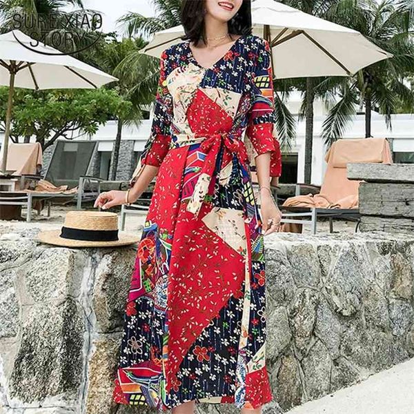 women summer dress plsu size print chiffon women bohemian side split holiday beach womens clothing 3298 50 210506, Black;gray
women summer dress plsu size print chiffon women bohemian side split holiday beach womens clothing 3298 50 210506, Black;gray