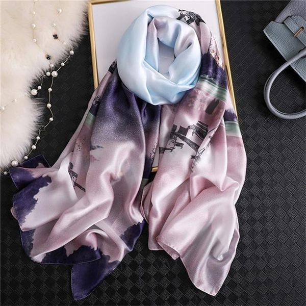 scarves brand women scarf fashion summer soft print long size shawls silk lady pashmina bandanas, Blue;gray
scarves brand women scarf fashion summer soft print long size shawls silk lady pashmina bandanas, Blue;gray