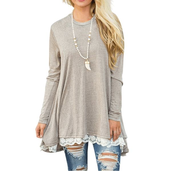 spring summer women dress lace splicing fashion women's plus size long sleeve vintage black red blue casual es 210428, Black;gray
spring summer women dress lace splicing fashion women's plus size long sleeve vintage black red blue casual es 210428, Black;gray