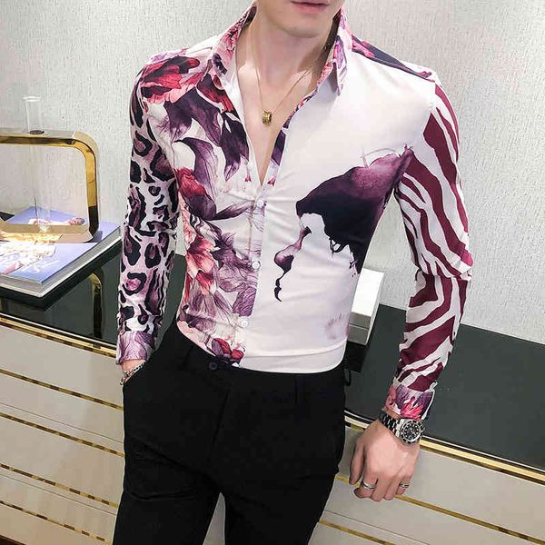 men's casual shirts korean leopard print sleeve shirt for men thin male fashion streetwear/prom prom prom/tuxedo 3xl- p0ix, White;black
men's casual shirts korean leopard print sleeve shirt for men thin male fashion streetwear/prom prom prom/tuxedo 3xl- p0ix, White;black
