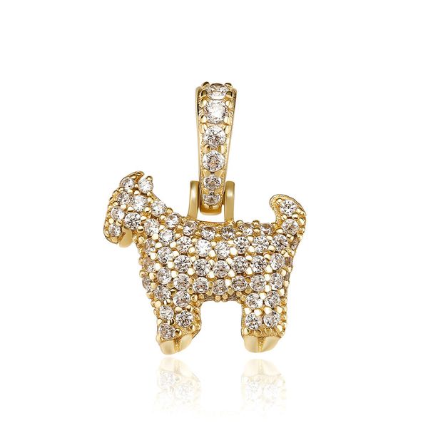 925 silver goat pendant necklace iced out zircon gold silvers plated with stainless steel rope chain
925 silver goat pendant necklace iced out zircon gold silvers plated with stainless steel rope chain