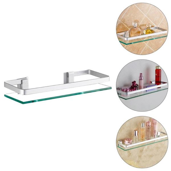 1pc bathroom wall mounted storage rack stand holder glass shelf for home other decor
1pc bathroom wall mounted storage rack stand holder glass shelf for home other decor