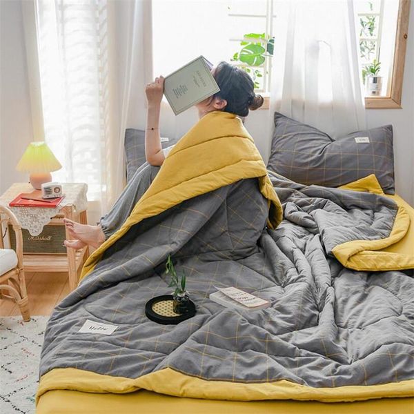 comforters & sets yarn dyed washed cotton summer quilt breathable blanket soft home sleeping single king queen size
comforters & sets yarn dyed washed cotton summer quilt breathable blanket soft home sleeping single king queen size