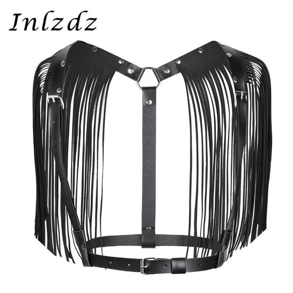 bras sets women's harness erotic lingerie cosplay costume pu leather adjustable body chest bondage belt with shoulder tassel, Red;black
bras sets women's harness erotic lingerie cosplay costume pu leather adjustable body chest bondage belt with shoulder tassel, Red;black
