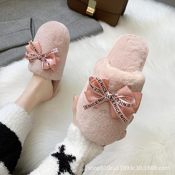 women home slippers winter warm shoes woman slip on flats slides female faux fur closed toe, Black
women home slippers winter warm shoes woman slip on flats slides female faux fur closed toe, Black