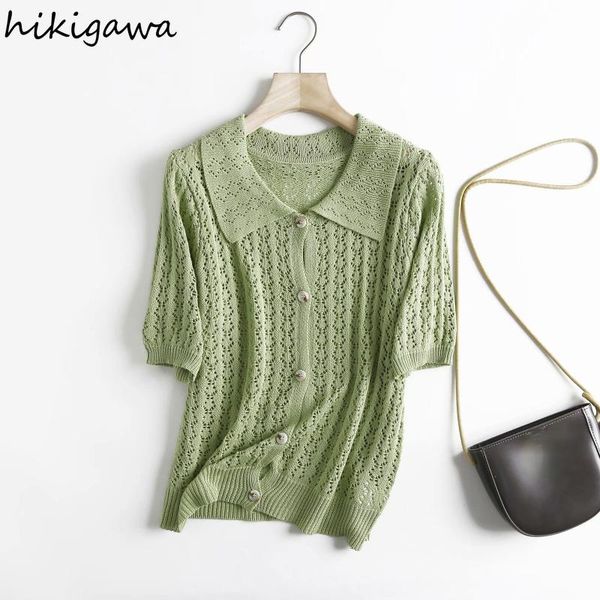 women's knits & tees hikigawa summer cardigan korean fashion hollow out v neck thin sweater women jumpers solid short sleeve clothing, White
women's knits & tees hikigawa summer cardigan korean fashion hollow out v neck thin sweater women jumpers solid short sleeve clothing, White