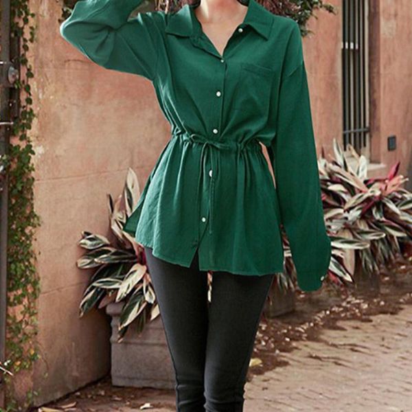 women's blouses & shirts zebery women long sleeve waist-down temperament slim medium-length shirt solid turndown collar casual 2021, White
women's blouses & shirts zebery women long sleeve waist-down temperament slim medium-length shirt solid turndown collar casual 2021, White