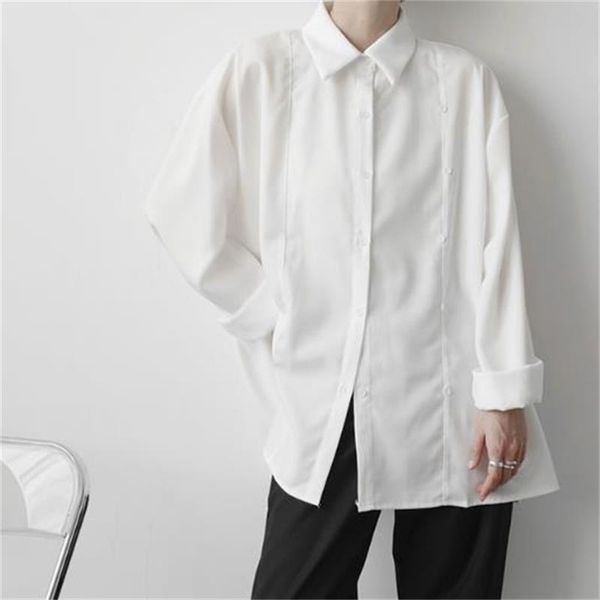 men's casual shirts long sleeved shirt autumn dark personality niche deconstruction korean hairdresser youth loose solid color, White;black
men's casual shirts long sleeved shirt autumn dark personality niche deconstruction korean hairdresser youth loose solid color, White;black