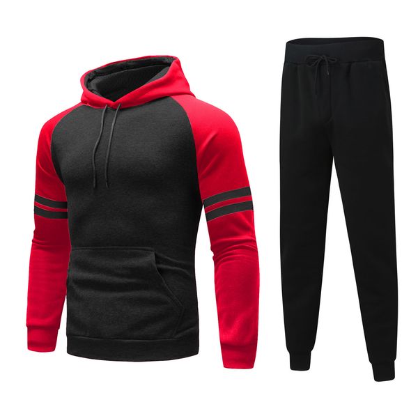 new fitness and leisure mens tracksuits sportswear hoodie pants stree spring and autumn slim stripe fashion plush sweater set, Gray
new fitness and leisure mens tracksuits sportswear hoodie pants stree spring and autumn slim stripe fashion plush sweater set, Gray