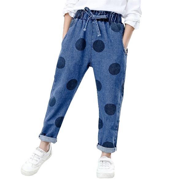 spring jeans for girls dot kids girl elastic waist children's casual autumn denim pants 6 8 10 12 14 year 210528, Blue
spring jeans for girls dot kids girl elastic waist children's casual autumn denim pants 6 8 10 12 14 year 210528, Blue