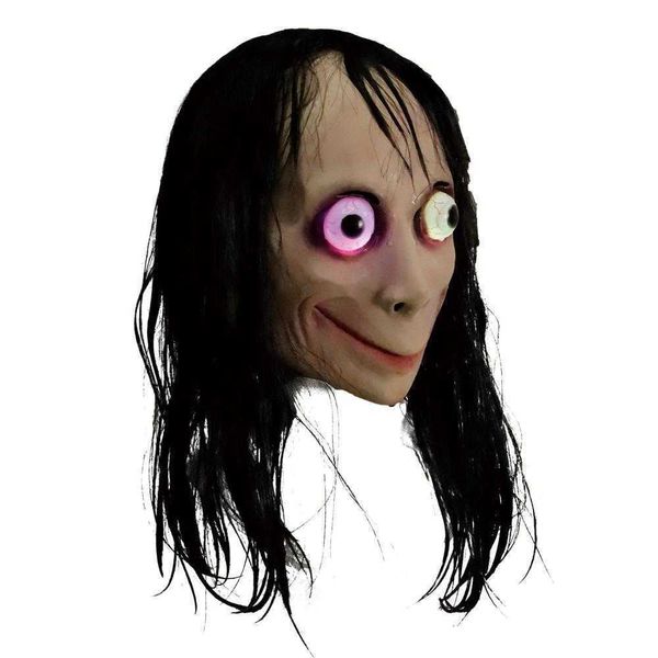 factory outlet cosmask led light momo creepy mask scary challenge games evil latex with long hair halloween costume party props g0910
factory outlet cosmask led light momo creepy mask scary challenge games evil latex with long hair halloween costume party props g0910