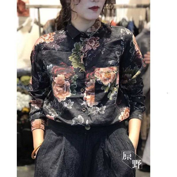 two piece dress arrival spring arts style women long sleeve loose blouses single pocket vintage print cotton linen blouse vivz, White
two piece dress arrival spring arts style women long sleeve loose blouses single pocket vintage print cotton linen blouse vivz, White