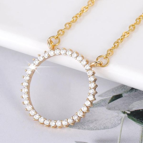 pendant necklaces classic elegant shiny paved tiny crysral circle round choker silver color chain wedding jewelry for women
pendant necklaces classic elegant shiny paved tiny crysral circle round choker silver color chain wedding jewelry for women