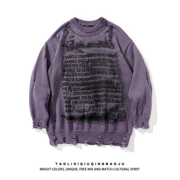 men's sweaters high street sweater men 2021 autumn winter retro print o-neck hip-hop trendy brand loose pullover couples clothes, White;black
men's sweaters high street sweater men 2021 autumn winter retro print o-neck hip-hop trendy brand loose pullover couples clothes, White;black
