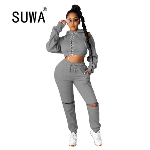 solid color off shoulder bandage hoodies sweatshirt high waist pants jogger tracksuit women set club 2 pieces outfits 210525, White
solid color off shoulder bandage hoodies sweatshirt high waist pants jogger tracksuit women set club 2 pieces outfits 210525, White