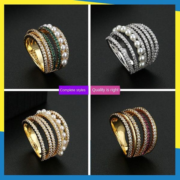 cluster rings multi-ring line pearl diamond ring european and american simple retro design personality net red women's brand jewelry, Golden;silver
cluster rings multi-ring line pearl diamond ring european and american simple retro design personality net red women's brand jewelry, Golden;silver