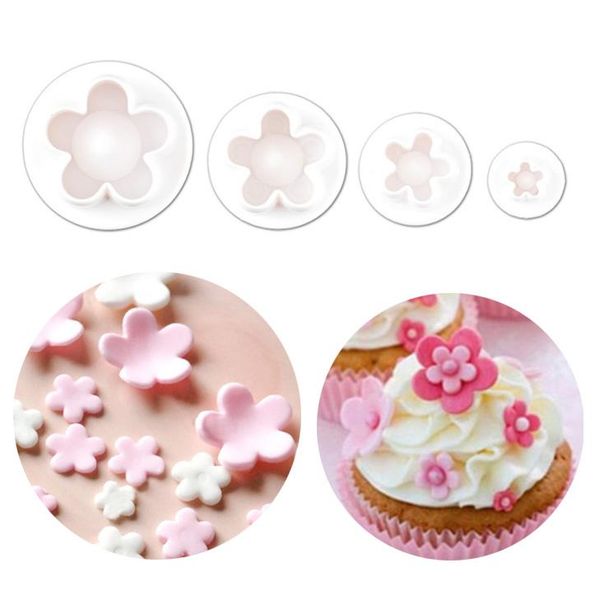 baking moulds 4pcs/set plum blossom flower plunger fondant cutter sugarcraft cake decorating tools diy cookie stamper molds 
baking moulds 4pcs/set plum blossom flower plunger fondant cutter sugarcraft cake decorating tools diy cookie stamper molds