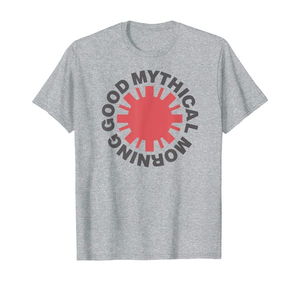 red good mythical morning tee, White;black