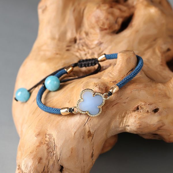 xianlan030 green clovers girlfriends bracelet with three female hand woven rope a rival ring contracted wind restoring ancient way, Silver
xianlan030 green clovers girlfriends bracelet with three female hand woven rope a rival ring contracted wind restoring ancient way, Silver