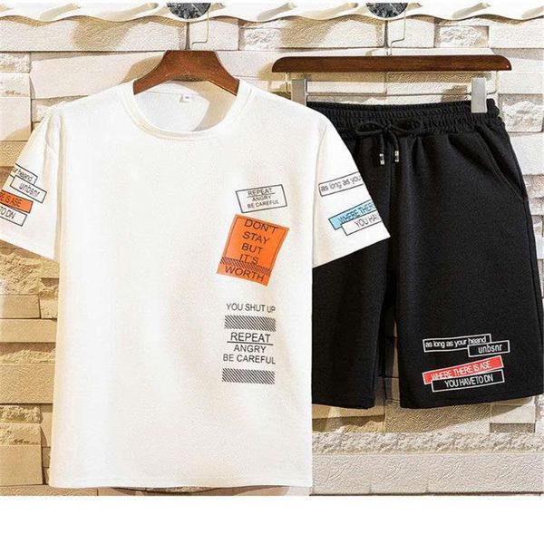 men's tracksuits 2021 hip hop short sleeve suit korean fashion clothes for men two piece set streetwear harajuku tshirt, Gray
men's tracksuits 2021 hip hop short sleeve suit korean fashion clothes for men two piece set streetwear harajuku tshirt, Gray