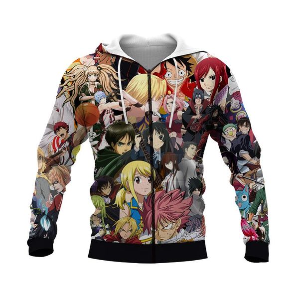 men's hoodies & sweatshirts cartoon poster graphic spring autumn winter hip hop casual brand anime 3d print zip hoodie polyester, Black
men's hoodies & sweatshirts cartoon poster graphic spring autumn winter hip hop casual brand anime 3d print zip hoodie polyester, Black