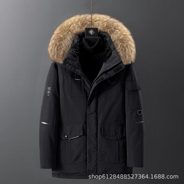 men's down & parkas jacket mens fashion workwear style young puffer thicken outdoor warm winter white duck coats men, Black
men's down & parkas jacket mens fashion workwear style young puffer thicken outdoor warm winter white duck coats men, Black