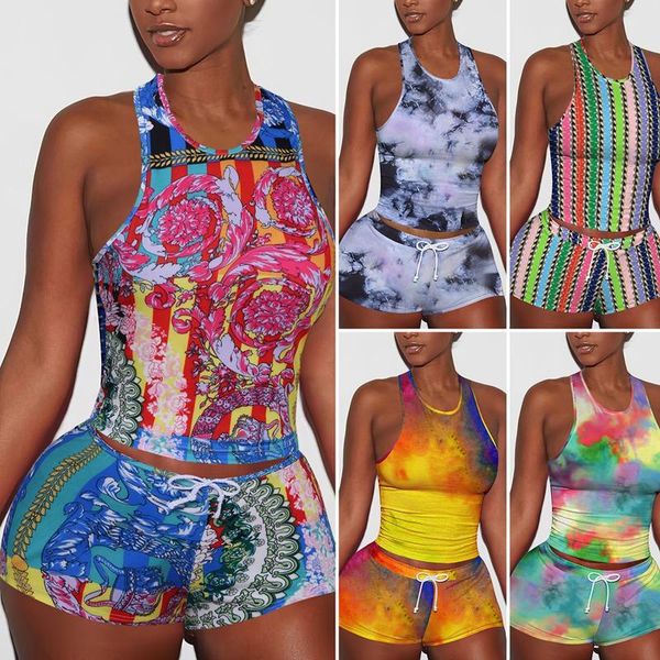 women's tracksuits women tie dye 2 piece set sleeveless skinny vest cycling short tracksuit, Gray
women's tracksuits women tie dye 2 piece set sleeveless skinny vest cycling short tracksuit, Gray