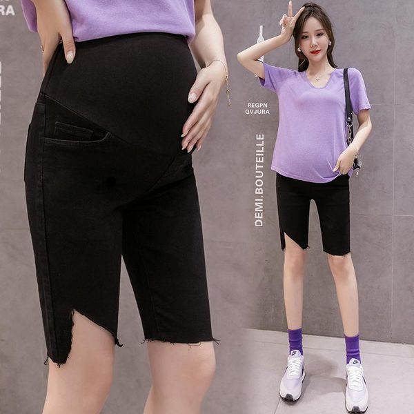 8898# summer thin black stretch denim maternity short jeans elastic waist belly shorts for pregnant women chic pregnancy pants bottoms, White
8898# summer thin black stretch denim maternity short jeans elastic waist belly shorts for pregnant women chic pregnancy pants bottoms, White