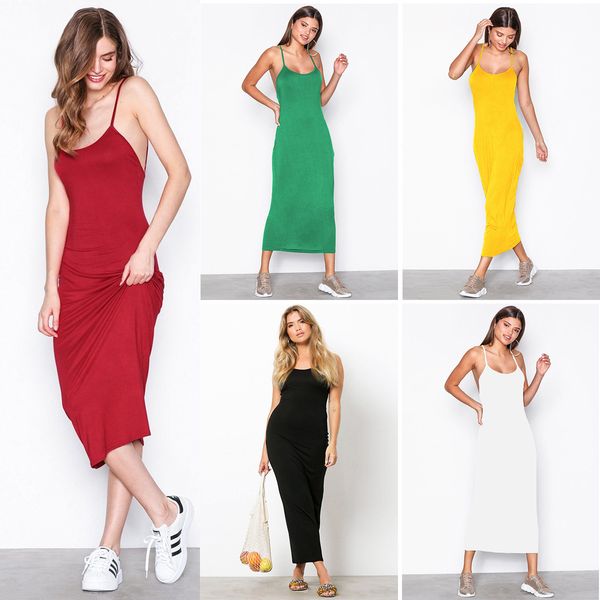 and loose solid color suspender waistcoat sleeveless open back bra dress, Black;gray
and loose solid color suspender waistcoat sleeveless open back bra dress, Black;gray