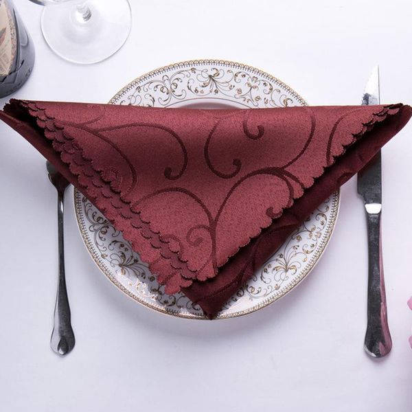 table napkin high-grade jacquard mouth cloth napkinsl el bar restaurant wedding dining fabric placemats 4.8
table napkin high-grade jacquard mouth cloth napkinsl el bar restaurant wedding dining fabric placemats 4.8