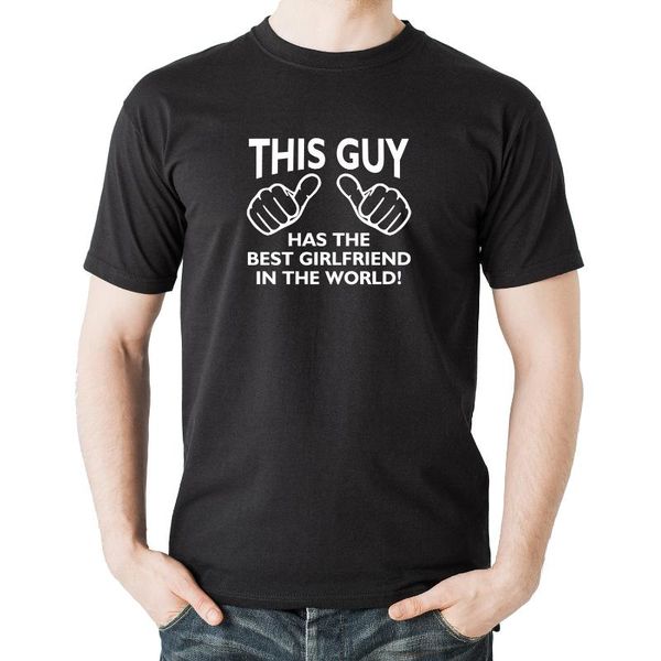 men's t-shirts funny summer men short sleeve t-shirt this guy has the girlfriend in world print, White;black
men's t-shirts funny summer men short sleeve t-shirt this guy has the girlfriend in world print, White;black