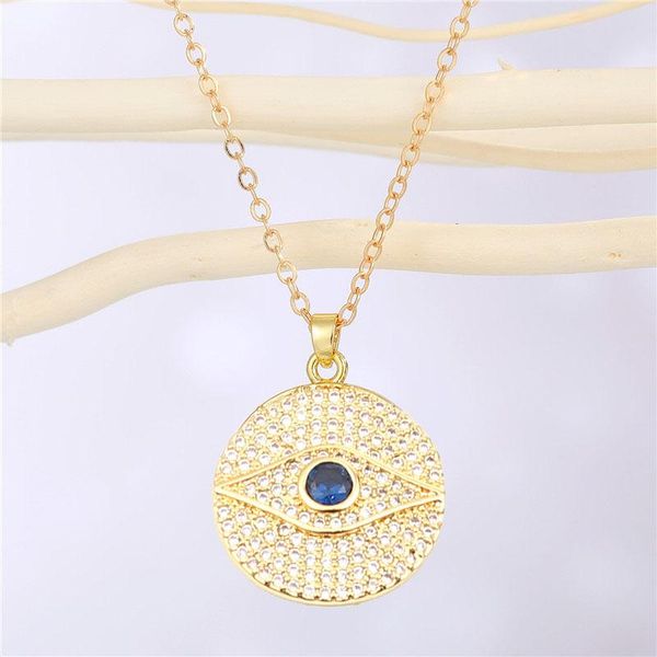 pendant necklaces evil eyes cross necklace for women zircon stainless steel round dangle fashion party choker jewelry accessories, Silver
pendant necklaces evil eyes cross necklace for women zircon stainless steel round dangle fashion party choker jewelry accessories, Silver