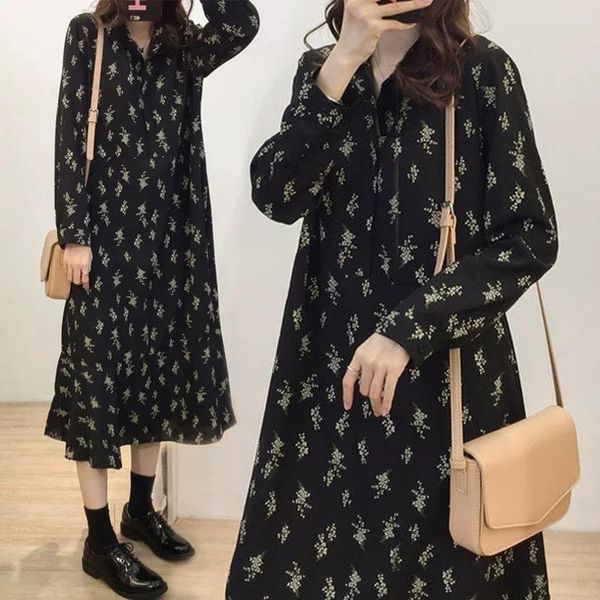 casual dresses spring autumn women plus size fashion loose stand collar chiffon print dress for larger long one-piece, Black;gray
casual dresses spring autumn women plus size fashion loose stand collar chiffon print dress for larger long one-piece, Black;gray
