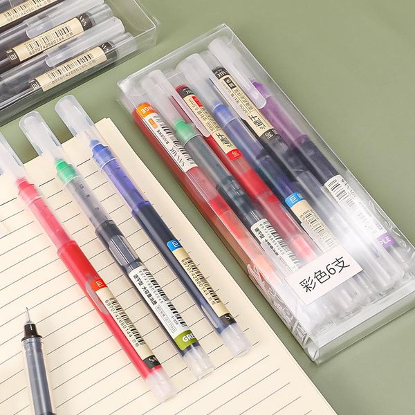 gel pens 6pcs/box color 0.5mm colorful business school office student kids writing cute stationary supplies
gel pens 6pcs/box color 0.5mm colorful business school office student kids writing cute stationary supplies