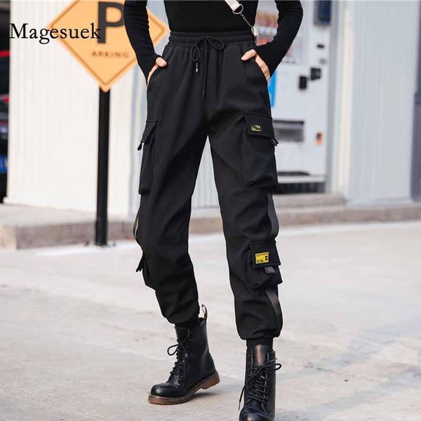 women's pants & capris ankle length loose elastic waist trousers casual plus size fashion black drawstring women streetwear cargo 12825, Black;white
women's pants & capris ankle length loose elastic waist trousers casual plus size fashion black drawstring women streetwear cargo 12825, Black;white