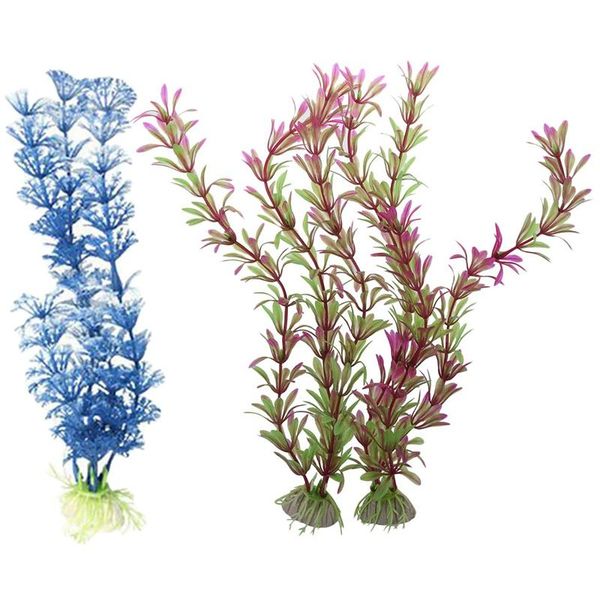 decorations 3 pcs artifical water plants plastic grass underwater fish tank decorations, 1 white blue & 2 purple green
decorations 3 pcs artifical water plants plastic grass underwater fish tank decorations, 1 white blue & 2 purple green
