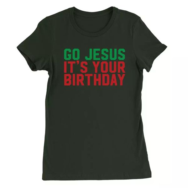 go jesus womens t-shirt funny joke christian christmas joke present top, White;black
go jesus womens t-shirt funny joke christian christmas joke present top, White;black
