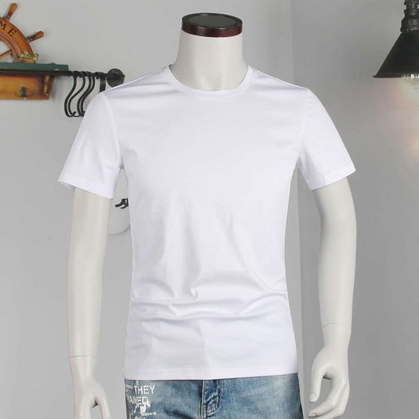 high end short sleeve t-shirt men's fashion brand white solid bottom shirt 2021 summer mercerized cotton, White;black
high end short sleeve t-shirt men's fashion brand white solid bottom shirt 2021 summer mercerized cotton, White;black