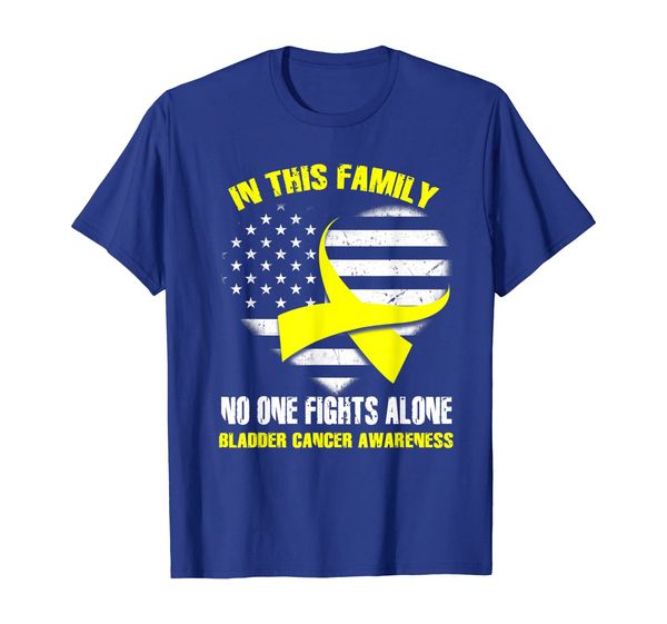 in this family no ones fights alone bladder cancer awareness, White;black